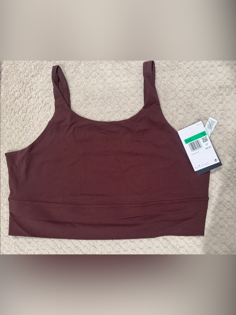 Nike Women's Scoop Sports Bra - Deep Brown
